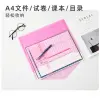 Wholesale a4 snap transparent file bags, custom-printed logo plastic pp file bags, folders, and safety bags Specification image